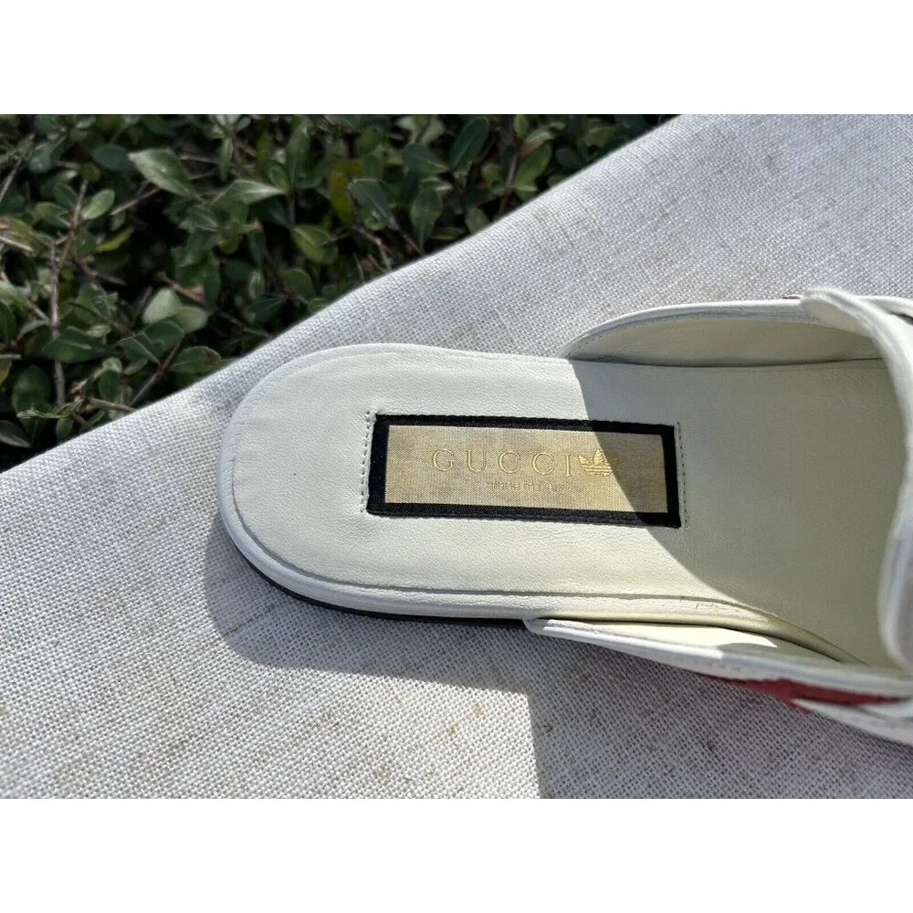 adidas x Gucci women's slipper with Horsebit 38.5 NEW - Picture 5 of 16